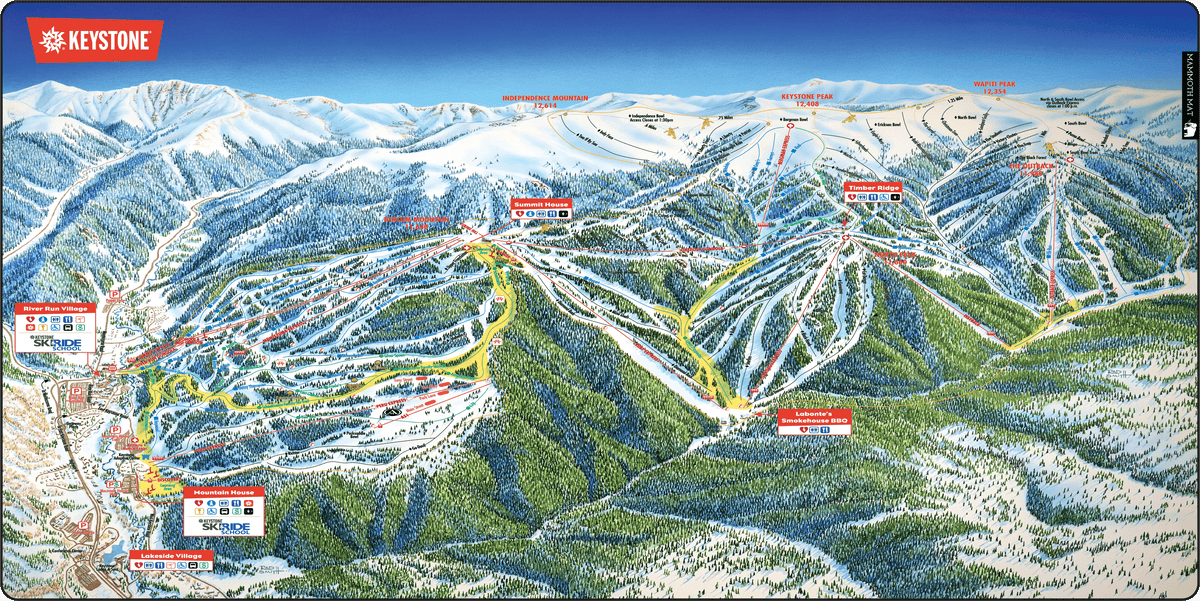 Keystone Trail Map Mat