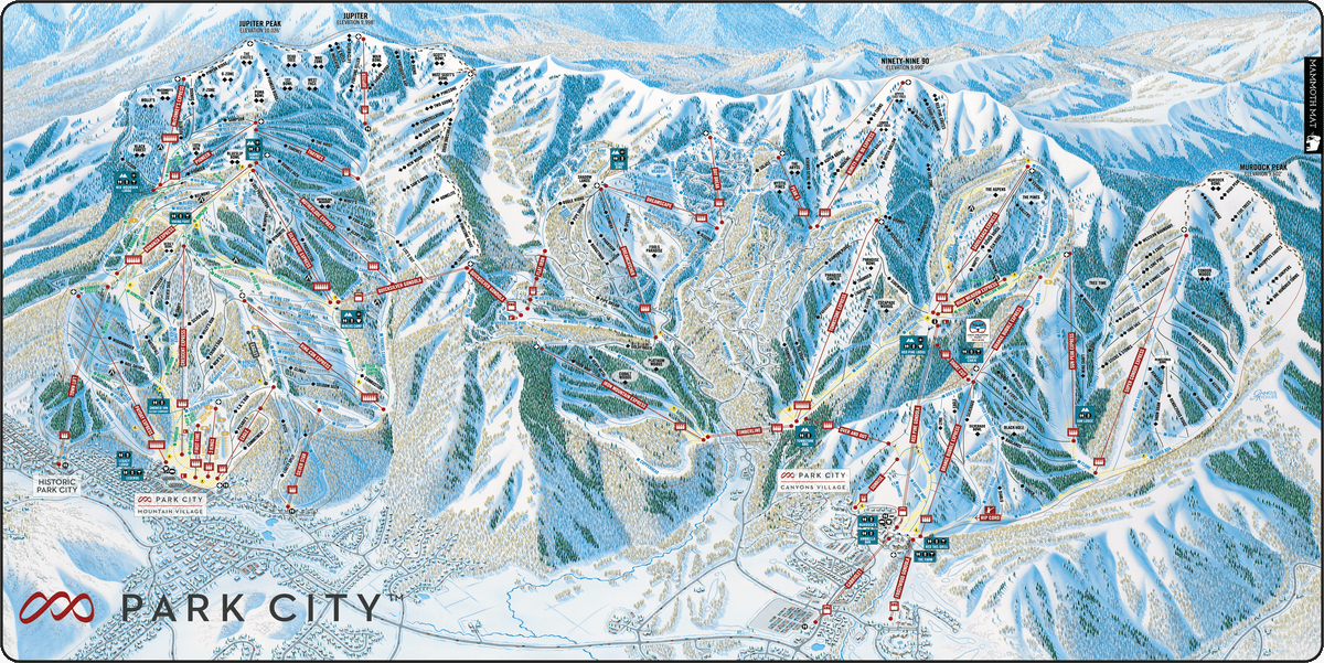 Park City Trail Map Mat