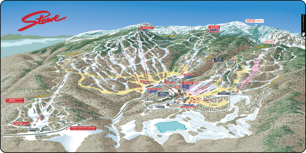 Stowe Trail Map Mat