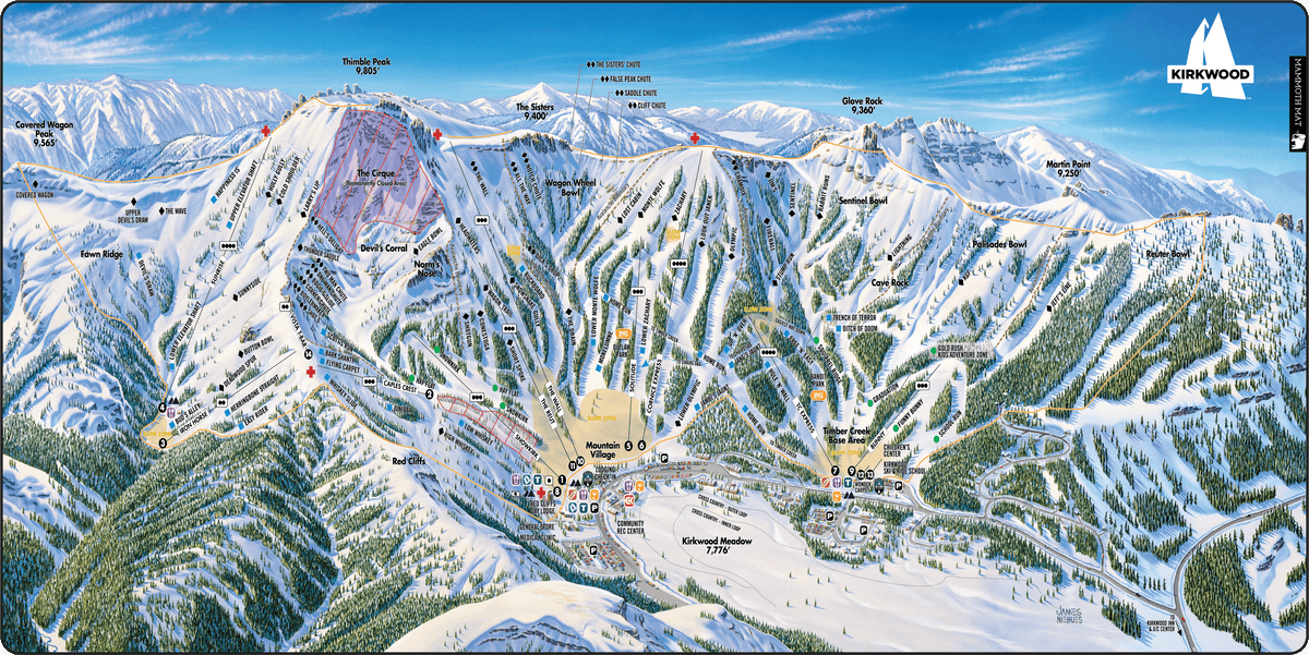 Kirkwood Trail Map Mat