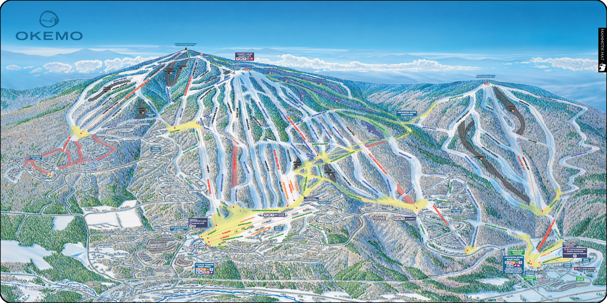 Okemo Trail Map Mat