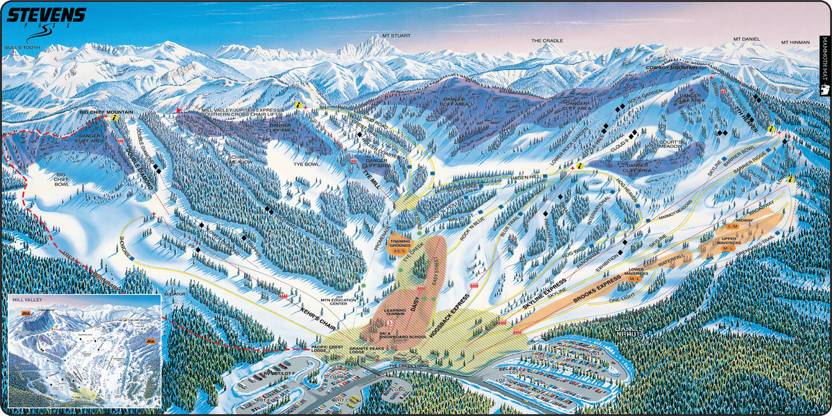 Stevens Pass Trail Map Mat